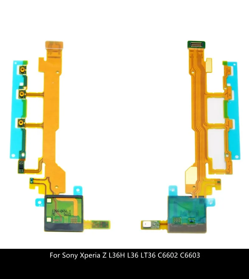 

Volume Power ON OFF Button For Sony Xperia Z L36H L36 LT36 C6602 C6603 Power Button Flex Cable With Microphone Ribbon
