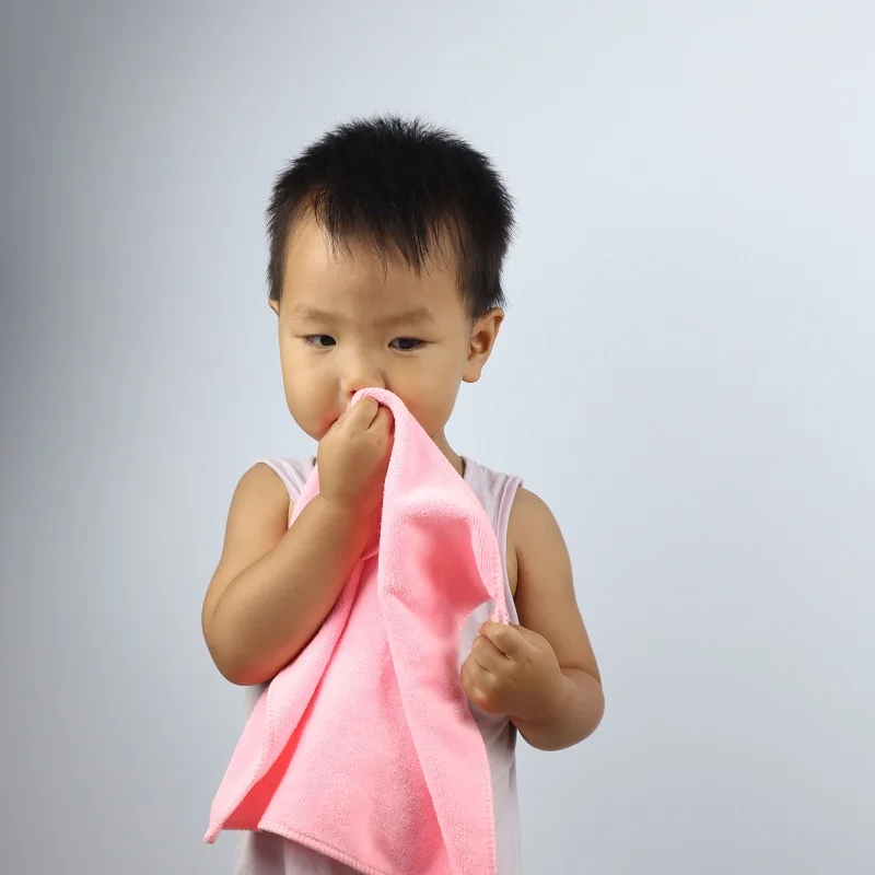 Квадратное полотенце из микрофибры с крючком утолщенное Впитывающее мягкое для