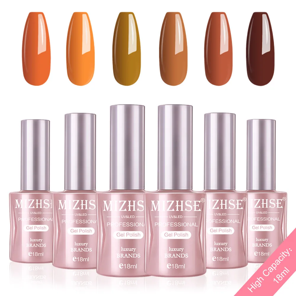 P42 MIZHSE Гель-лак набор УФ-наконечники Vernis Полупостоянный Гель-лак лаковое гелевое покрытие для ногтей длительный Чистый Цвет Гель-лак подарочная коробка - Цвет: P42