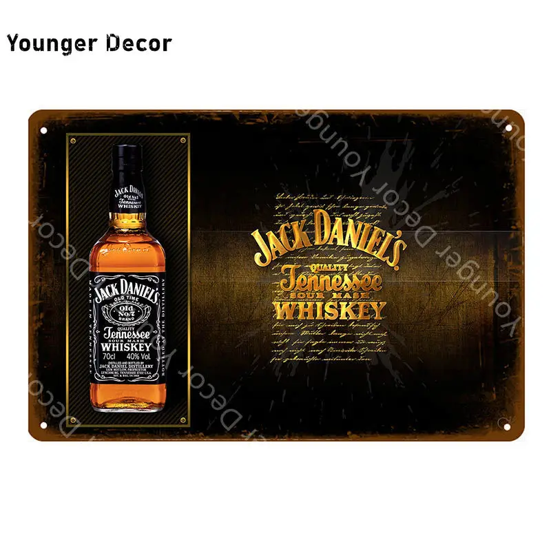 Jim Black Beer Jennessee виски винтажные металлические знаки Наклейка на стену для бара паба клуба человек пещера декоративные тарелки Олово плакат YI-067