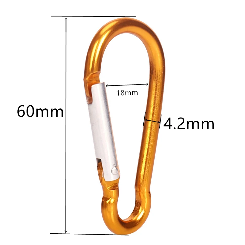 Карабины с пружинной застежкой карабин из алюминиевого сплава пружинный |