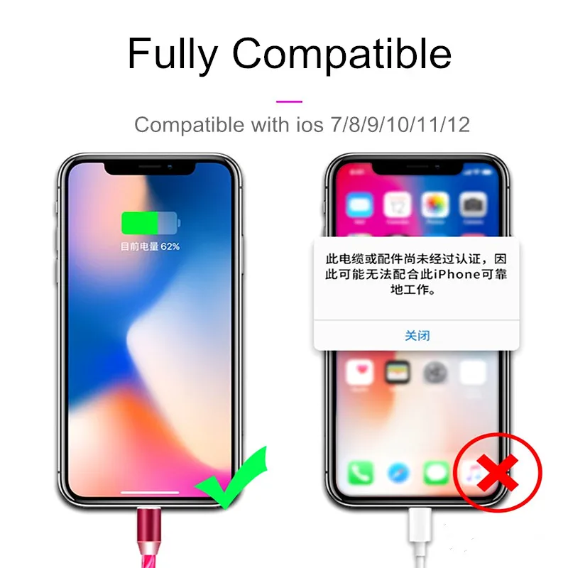 Магнитный кабель Micro Usb 2 м зарядный провод для Iphone X 11 Xiaomi Mi8 9t Redmi Note 7 Samsung зарядное