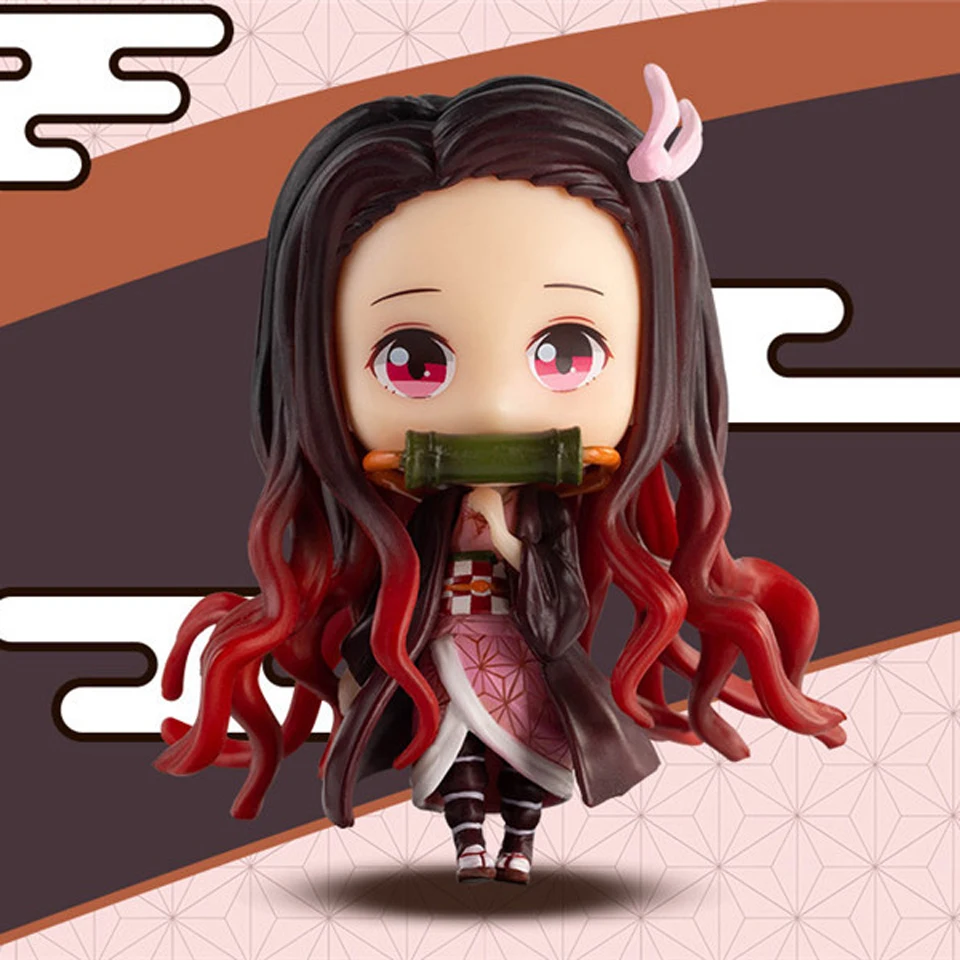 Tronzo Cute Demon Slayer Kimetsu no Yaiba Kamado Nezuko Zenitsu Giyuu ПВХ фигурка модель куклы игрушки украшение подарок|Игровые фигурки и