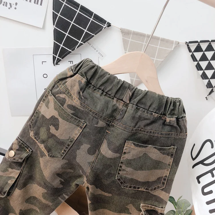 

camouflage long pants high quality boys fall winter loose pants fashion