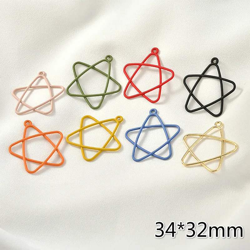 Макарон цвет минималистичный геометрический пятиконечная звезда спрей Кожа