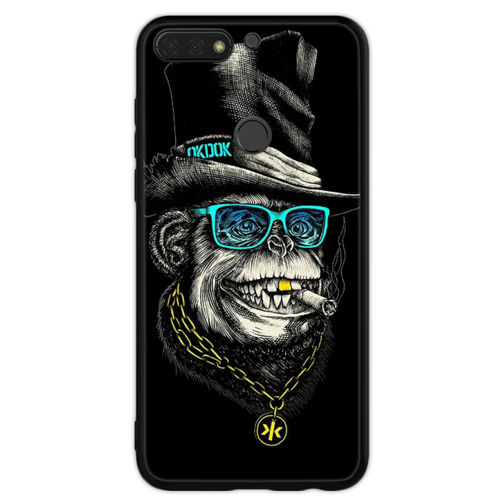 Гангстер обезьяна Череп Бандана клиент высокое качество телефон чехол для Huawei