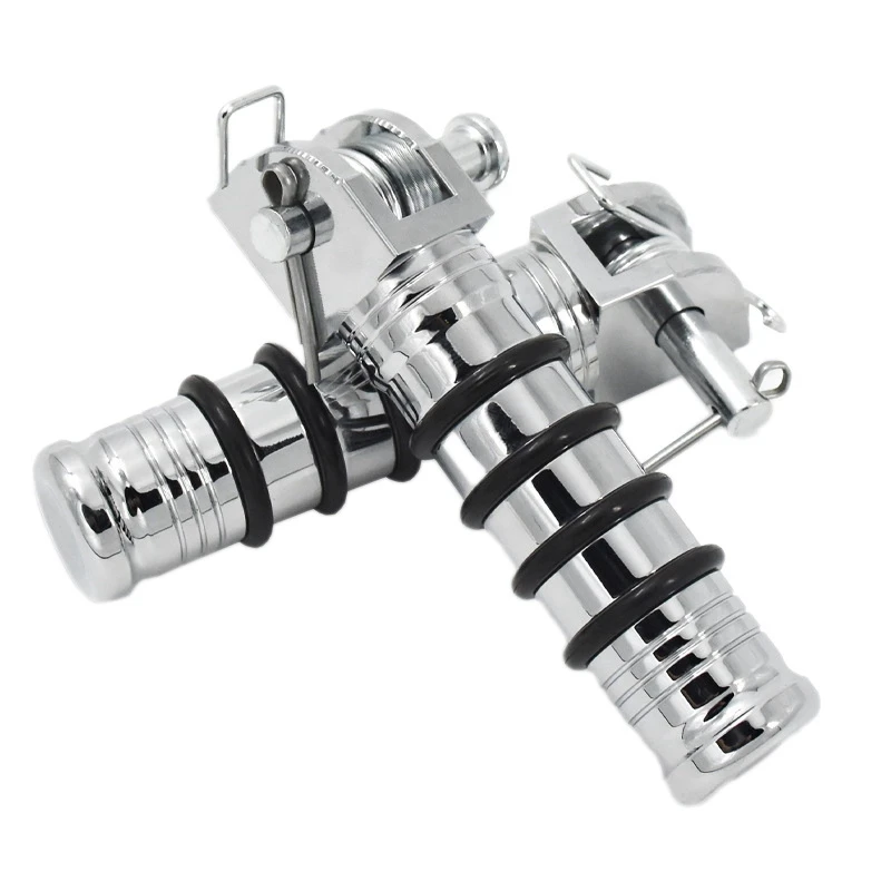 

Motorcycle Plating CNC Aluminum Front Foot Peds Rest Pedal Footrests Retro Universal for Yamaha Kawasaki