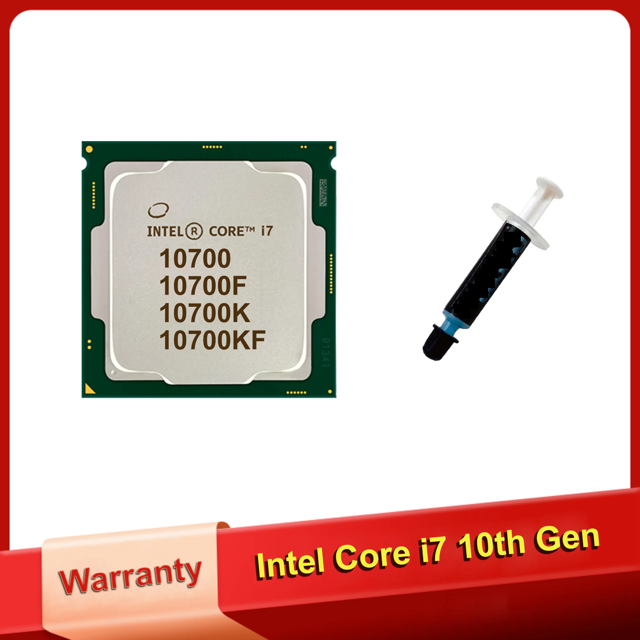 Процессор Intel Core i7 10700 10700K ЦП с термопастой новый процессор 10-го поколения 10700F 10700KF