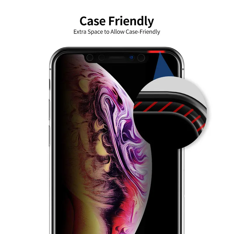 4 шт. антишпионская Защита экрана для iPhone 14 13 12 11 Pro Max частное закаленное стекло