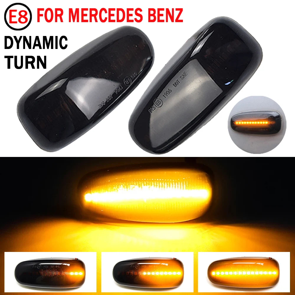

2pcs Side Marker Car Styling Flowing Lights Turn Signal Light Side Indicator Dynamic Led For Mercedes BENZ Vito W638 1996-2003