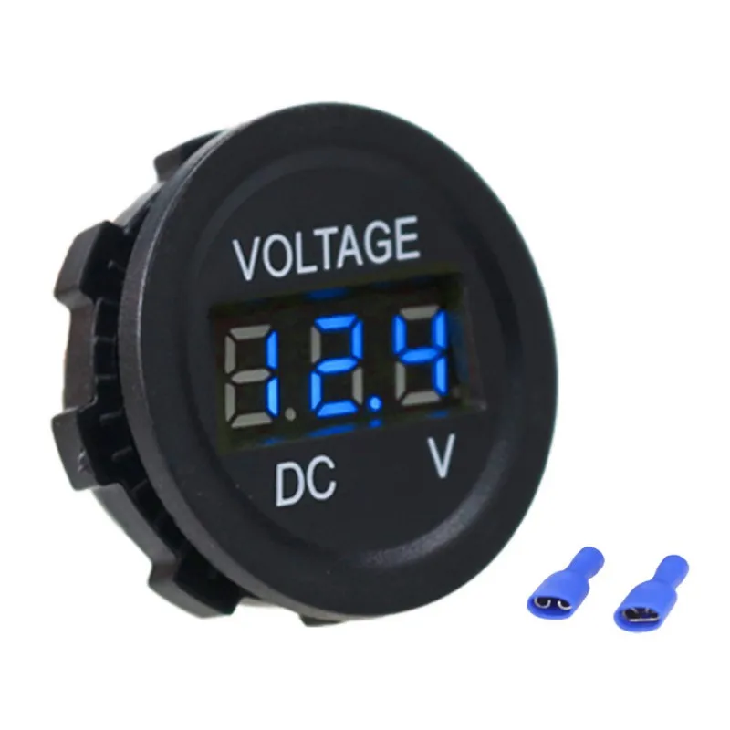 

Hot Motorcycle Car Digital LED Display Voltmeter Real-time Monitor Battery Voltage Modified Motorcycle Car Voltmeter Tester