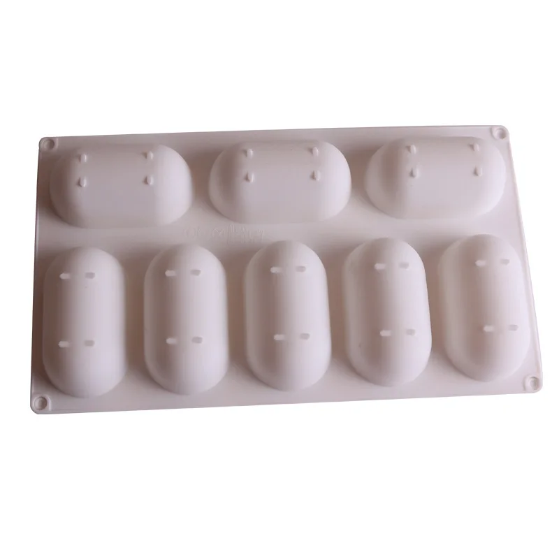 Мультфильм маленькие желтые люди Овальный мусс торт плесень 8 мороженое