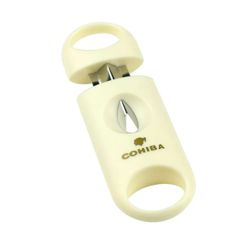 2019 COHIBA Plastic Cut Stainless Steel Blade Cigar Cutter Sharp Sigaar Cutting Tool Cigars Guillotine Pocket | Дом и сад
