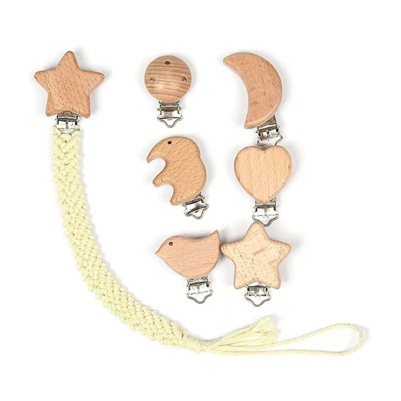 

Baby Teething Pacifier Chain Cotton Rope Woven Chewable Soother Nipple Holder