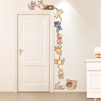 colorful cats wall sticker diy animals wall decals for kids room baby bedroom nursery door home decoration accessories