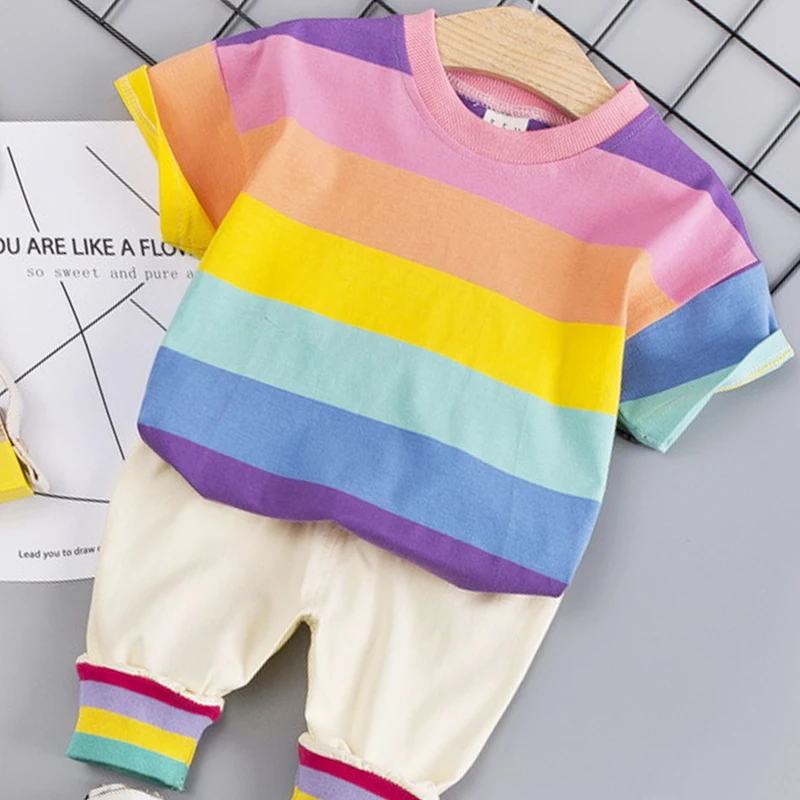 Mayfair/топы в полоску для маленьких мальчиков комплект детской одежды футболка