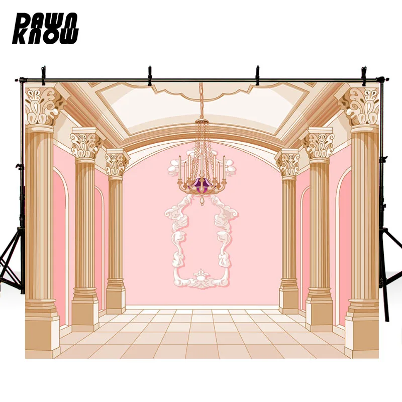 DAWNKNOW мультфильм Розовый Настенный фон для фотосъемки с изображением детской