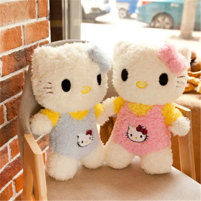 30-60 см Kawaii стоячие коты мягкие Мультяшные аниме плюшевые игрушки милые куклы для малышей, милая Подушка для детей, подарки для детей
