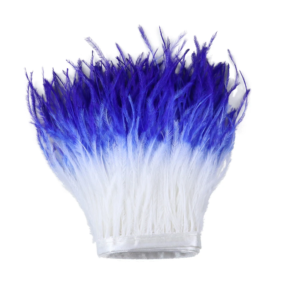 Отделка из перьев страуса биколор ширина 10 15 см лента для украшения платья