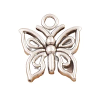 open papilio butterfly charms pendants jewelry diy fit bracelets necklace earrings l1111 60pcs 12 8x14 8mm zinc alloy