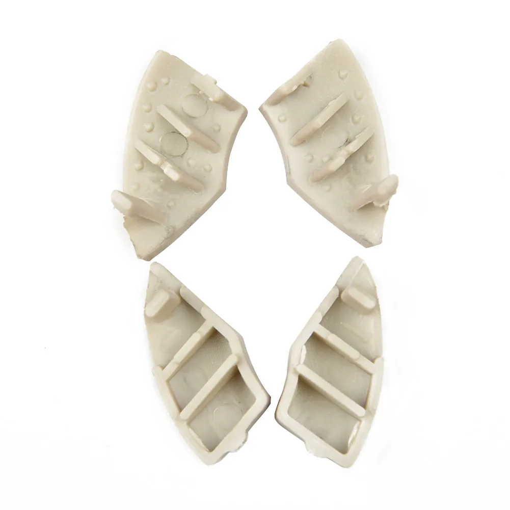 4X бежевый кнопки Накладка для Fiat 500 Радио Cd-плеер кнопка с черными краями Форма