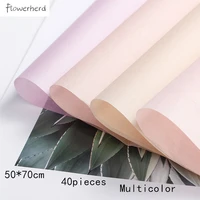 40packlot 50x70cm tissue paper diy craft paper clothing packing flower bouquet wrapping paper gift packaging scrapbook paper