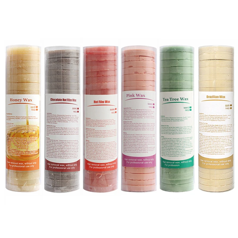 500 г Медовое чайное дерево для удаления волос тела твердый воск торт