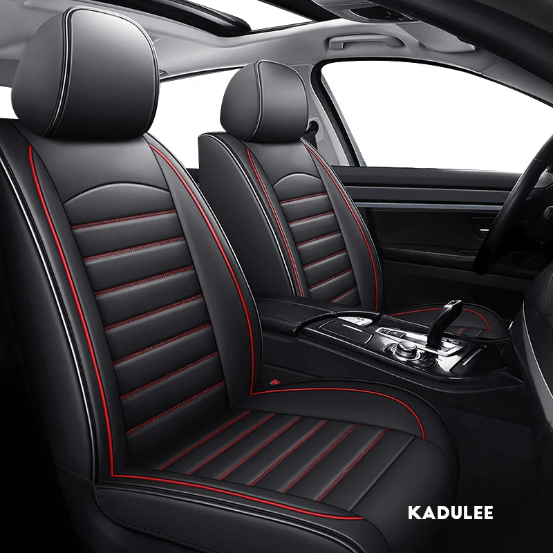 

KADULEE leather car seat covers for suzuki sx4 Swift Grand Vitara Jimini KIZASHI Alivio dodge caliber Avenger polo auto seats