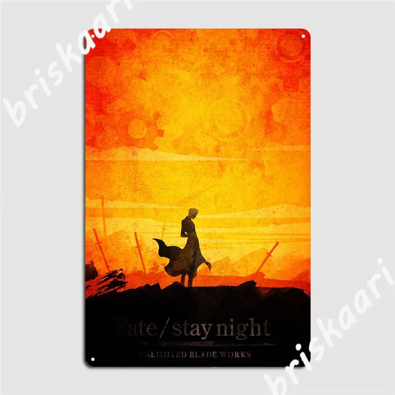 

Fate Stay Archer Poster Metal Plaque Cinema Garage Wall Plaque Club Bar Decoration Tin Sign Posters