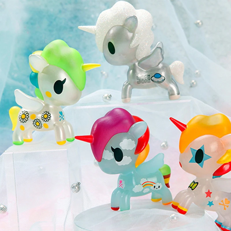 

Tokidoki Unicorn Blind Box Toy 3rd Generation Translucent Blind Bag Toy Anime Character Cute Model Doll Mystery Box desk decor