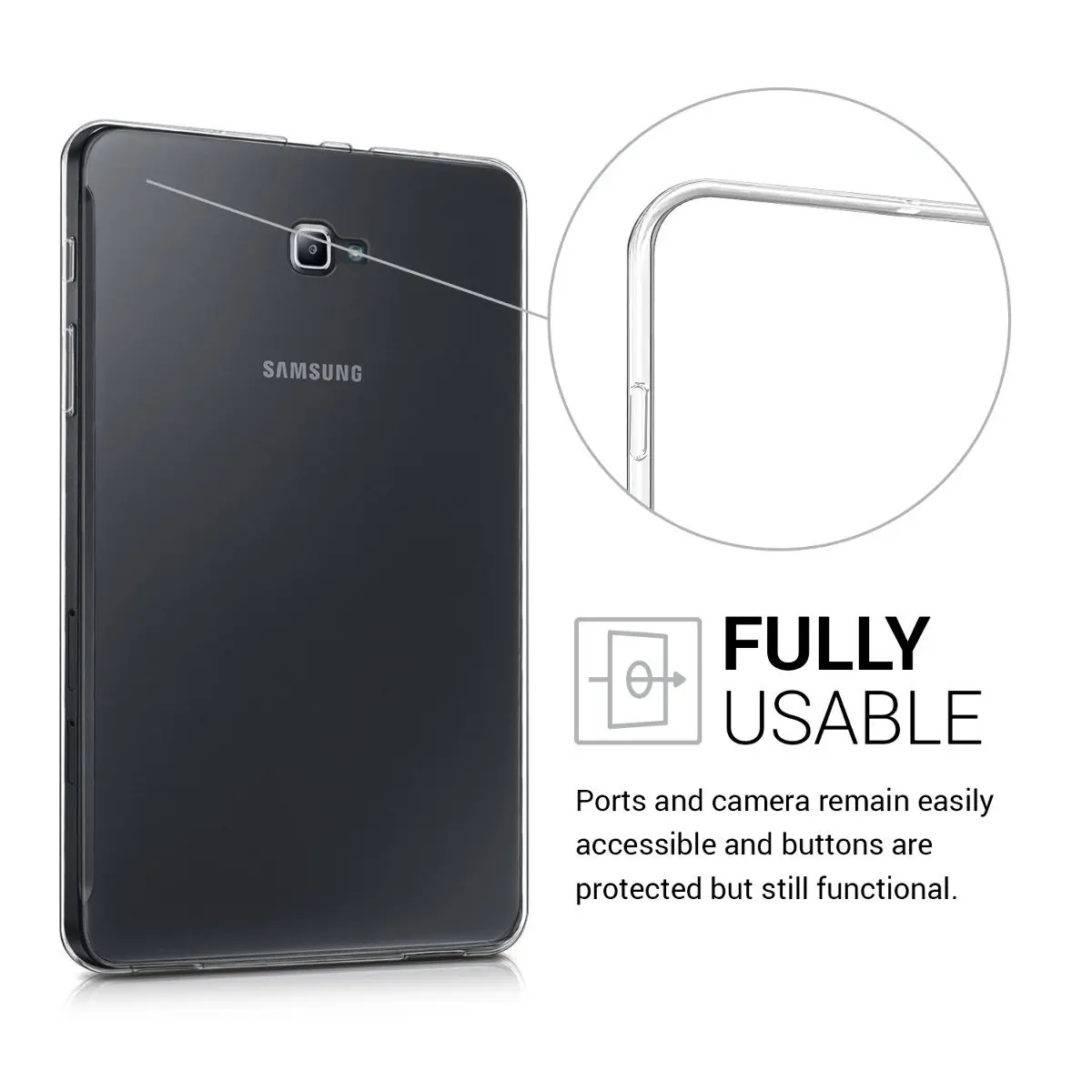 Для Samsung Galaxy Tab A A6 10 1 2016 чехол прозрачный TPU силиконовый мягкий T580 T585 SM P580 P585|Чехлы