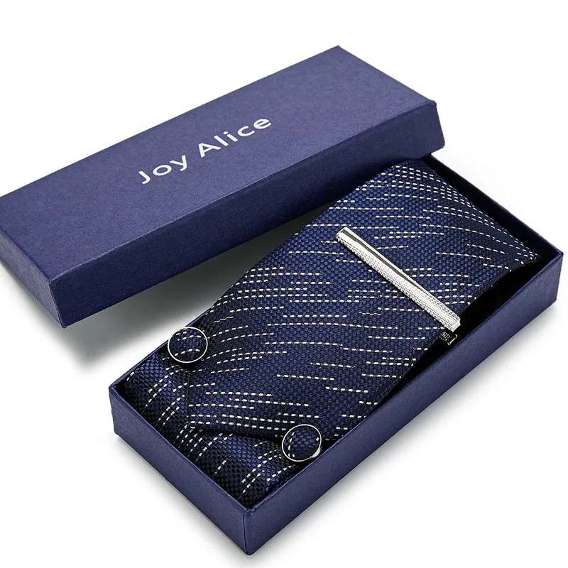 

mens fashion tie set silk neckties ties for men tie handkerchief cufflinks Pin gift box packing men's clothing accessories