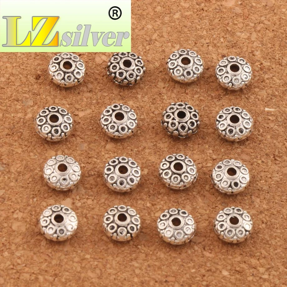 Circles Filigree Metal Ronddle Spacer Beads 4mm 200pcs Zinc Alloy Spacers Loose Bead For Jewelry DIY L537