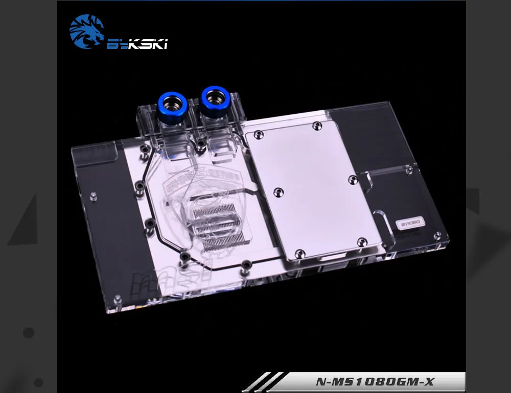 Bykski N-MS1080GM-X полное покрытие видеокарта блок водяного охлаждения для MSI GTX1080/1070 Gaming X/Duke/Armor, GTX1060 Gaming X