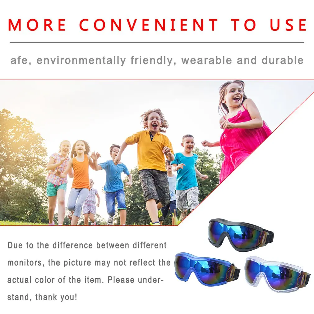 

Children's Goggles Anti Fog Ski Glasses Kids Ski Goggles Snowboard Glasses For Children Skiing Goggles Spherical Lens Durable
