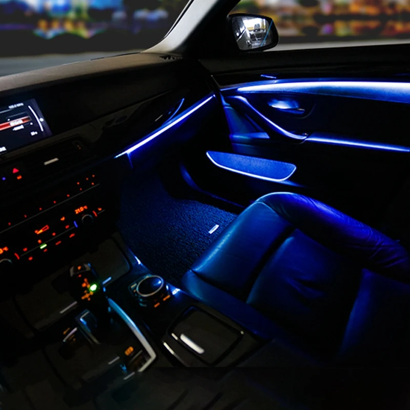 

Door Inner Handle Atmosphere Light Door Bowl Handle Frame Light Led Door Light Strip For-BMW 5 Series F10/F11 2010-2018