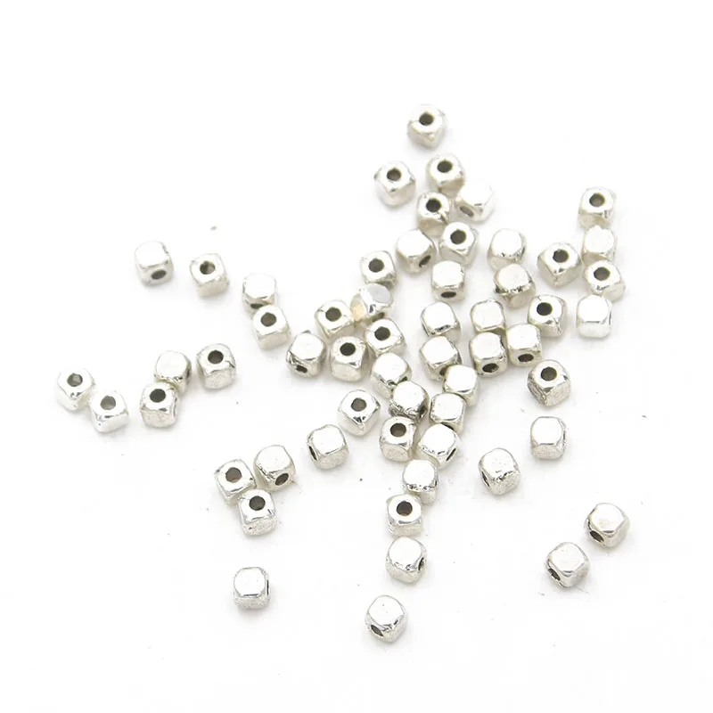 

60pcs 4*4*4mm Tibetan charm small square beads beaded spacing amulet bracelet jewelry Diy jewelry making