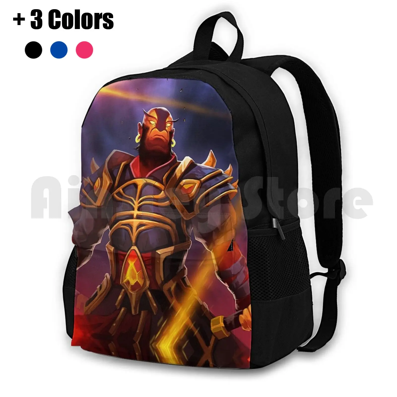 

2 Ember Spirit Fanmade Artwork Outdoor Hiking Backpack Riding Climbing Sports Bag 2 Ember Spirit Ember Spirit Work Fan Made