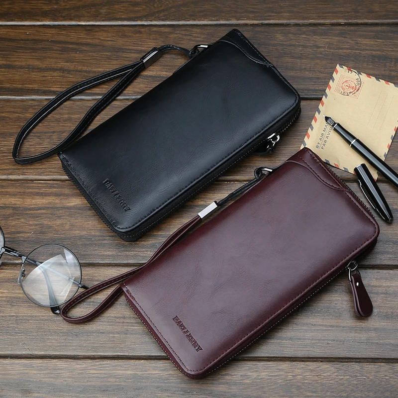 Мужской кошелек деловая Повседневная многофункциональная сумка модная