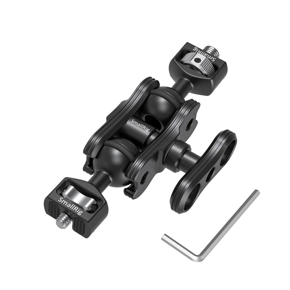 SmallRig двойная DSLR камера Волшебная рукоятка с двойными шариковыми головками(Arri локационные штыри и 1/" винт) для поддержки монитора 2115