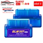 Диагностический прибор OBD2, сверхкомпактный считыватель кодов ELM327 V2.1 V1.5 OBD2, ELM 327, работает на AndroidWindows, для протоколов OBDII