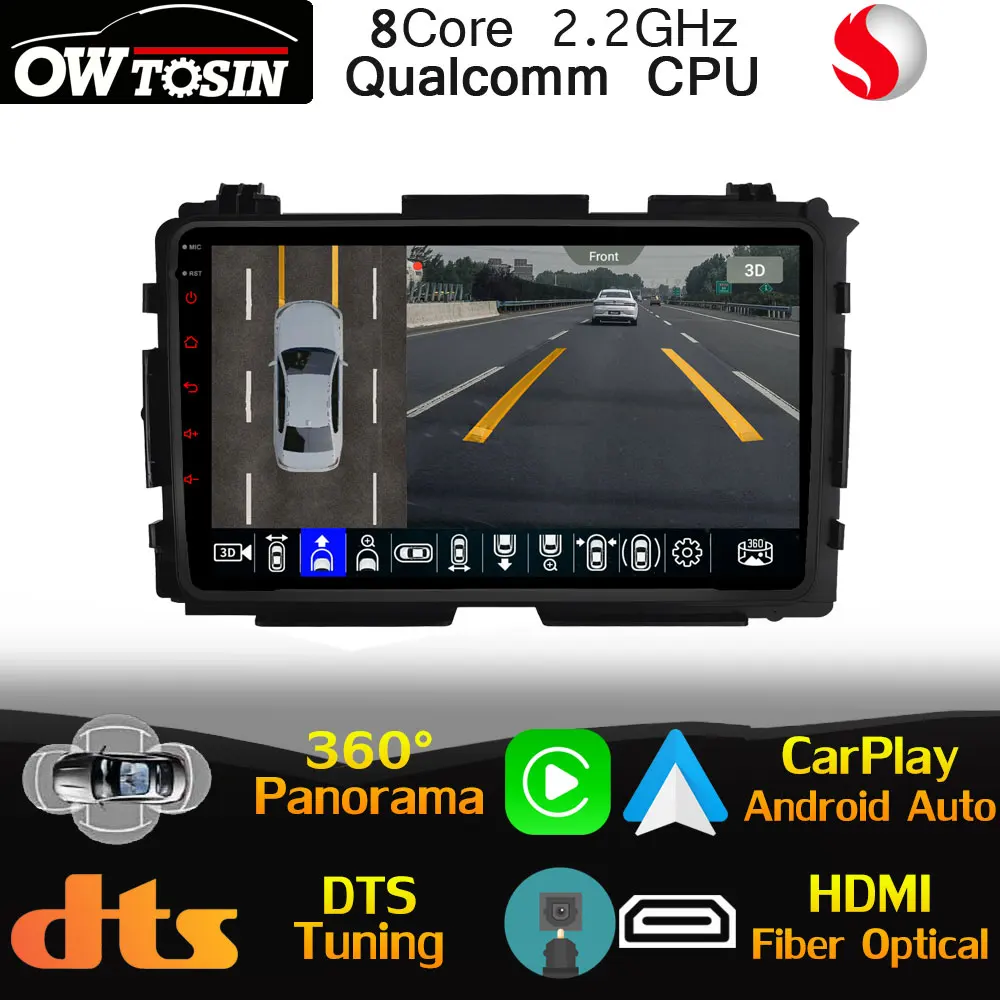 Автомобильный мультимедийный плеер IPS-плеер на Android с 8-ядерным процессором Qualcomm 9
