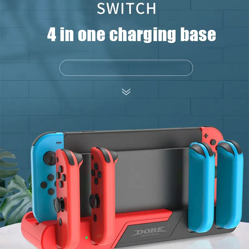 

6 In 1 Controller Charging Game Cards Charger Stand Station with LED Indicator