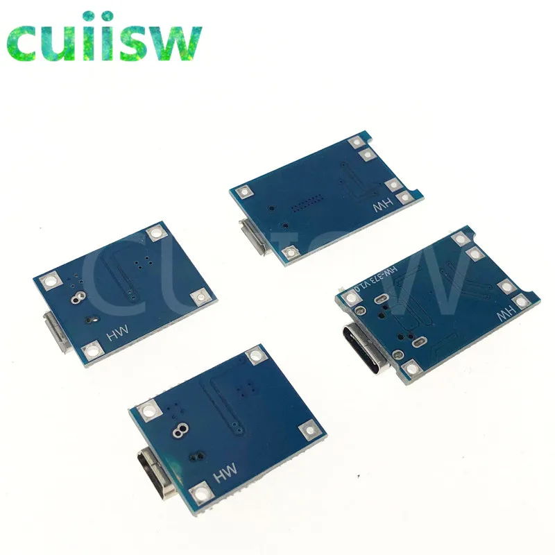 5 шт. type-c/Micro USB 5 В 1A Mini 18650 TP4056 модуль зарядного устройства литиевой батареи зарядная плата с защитой двойные функции