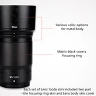 Защитный чехол для объектива NIKON Nikkor Z 85 мм f1,8 S Защитная Наклейка для объектива пленка для защиты от царапин 3M винил