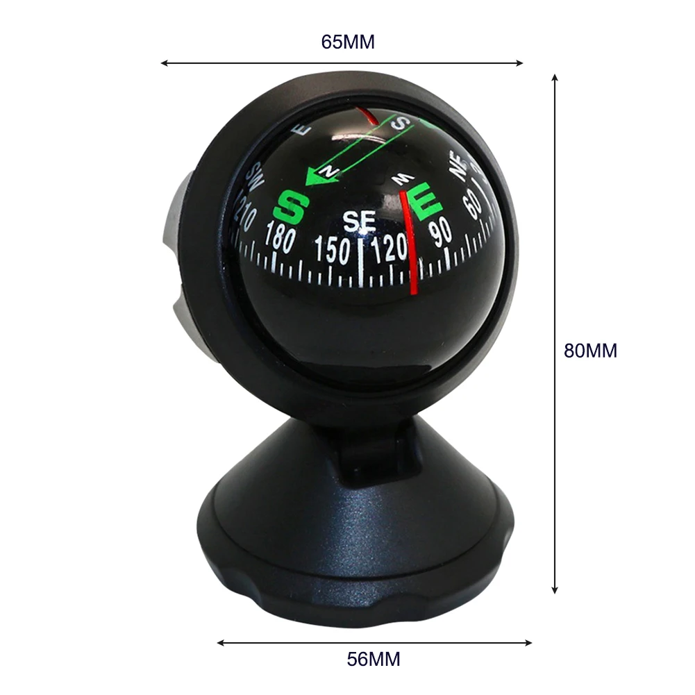 

Multifunction Newest Universal Car Compass Pocket Mini Ball Dash Dashboard Car Mount Navigation Compass Camping Hiking Compass