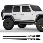 Для JEEP Cherokee Commander Compass Liberty Patriot Renegade Rubicon Trail Hawk Wrangler аксессуары 2 шт. боковая наклейка на дверь автомобиля
