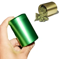 1pc metal tobacco box storage box smell proof container herbsaver weed container stash jar sealed herbal jar smoking accessories
