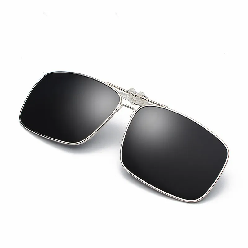 Polarized Sunglasses Lens clip on glasses Night Vision Yellow Women Square Sun Glasses with Clips Unisex | Аксессуары для одежды