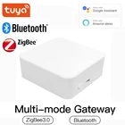 Умный шлюз Tuya ZigBeeBluetooth, хаб для умного дома, мост, приложение Smart Life, беспроводной пульт дистанционного управления, работает с Alexa Google Home